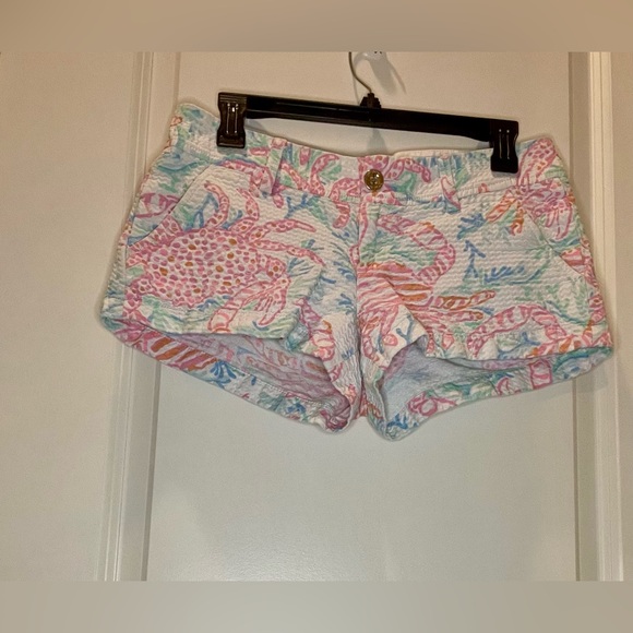 Lilly Pulitzer The Walsh 100% Cotton Colorful Shorts Size 4 - Picture 1 of 4